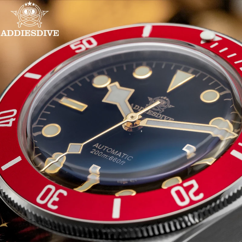 

ADDIESDIVE Man Watch Diving Watch Sapphire Glass Stainless Steel 200M Waterproof BGW9 Super Luminous Man Mechanical Watch Reloj