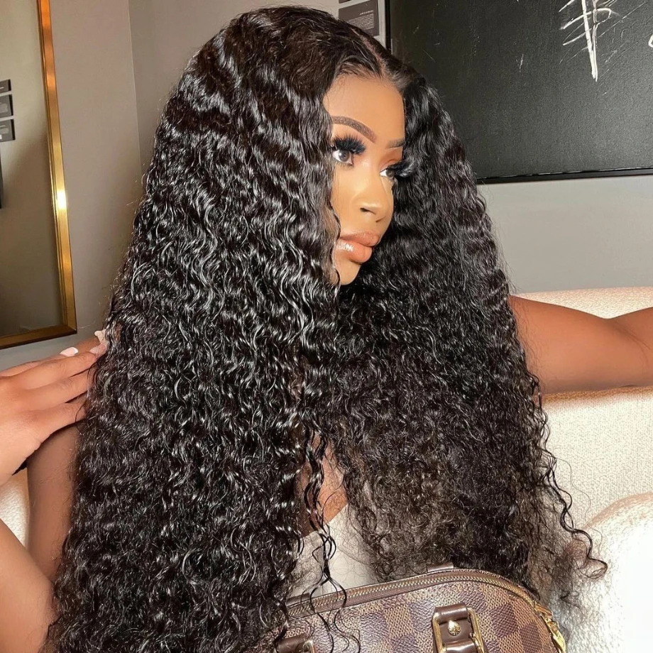 13x4 13x6 Hd Lace Frontal Wig 30 Inch Deep Wave Lace Front Wig Brazilian Transparent Water Wave Lace Front Curly Human Hair Wigs