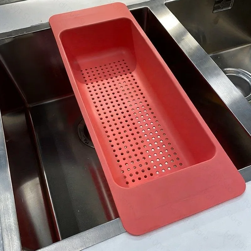 Filter Basket Household Sink Plastic Sprinkler Rack Drain Rack Sink Vegetable Washing Basin Drain Basket Dishwashing