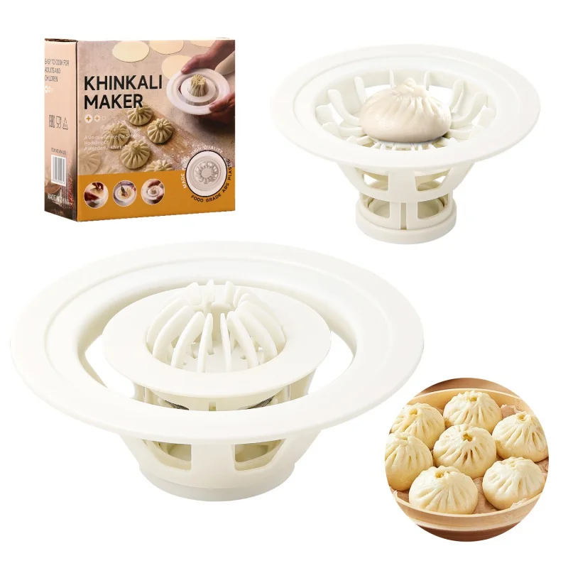 Baozi Maker Machine, Gomma Maker Stampo Gadget da cucina in plastica Strumento Panini Bao fatti in casa Preparazione Esplorazione culinaria