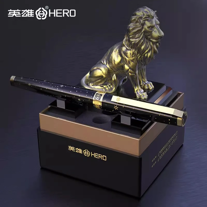 

Hero Fountain Pen 1085 Lion Base Business Gift Ink Pen