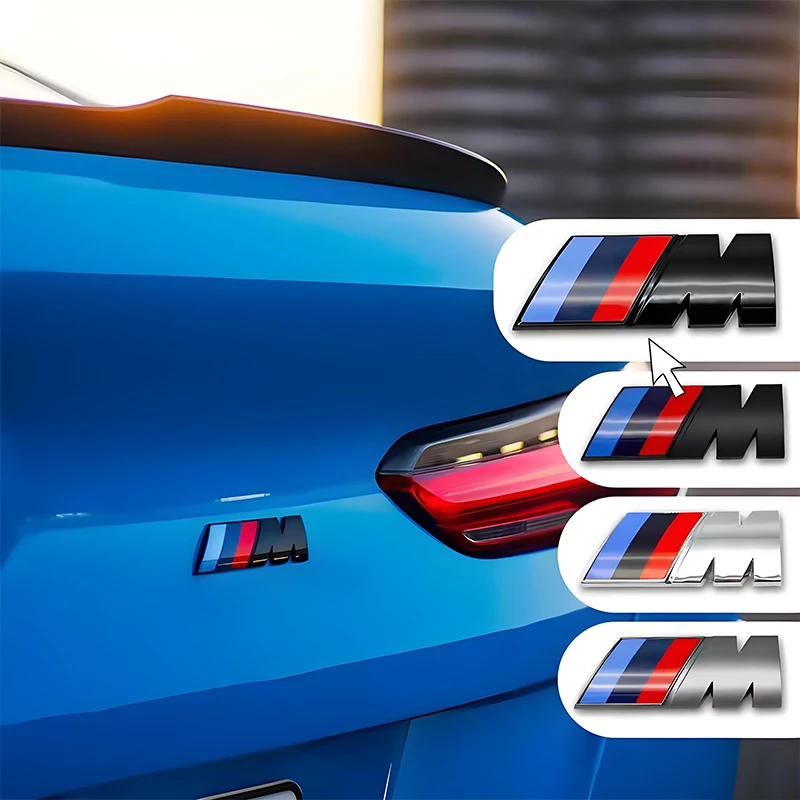 1 pièce Emblème M 3D en ABS de 45mm, 55mm, 73mm, 90mm, Autocollant de capot ou de coffre pour BMW M M3 G20 E36 E34 X6 G20 G30 X3 M5 M6