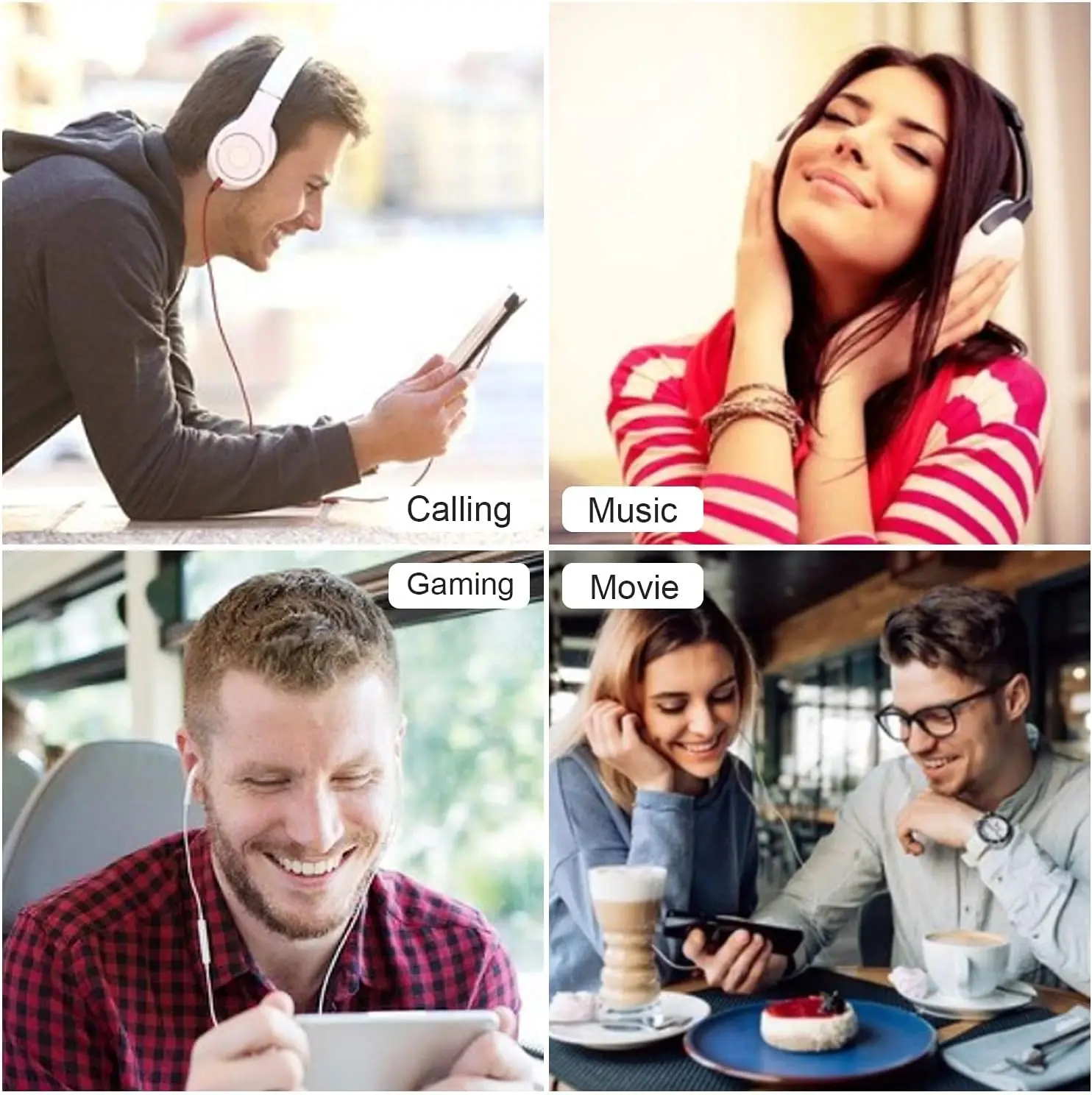 USB Type C ถึง3.5mm AUX Adapter Type-C 3.5สายสัญญาณเสียงตัวแปลงสายหูฟังสำหรับ Samsung Galaxy S22 S21 Huawei P50