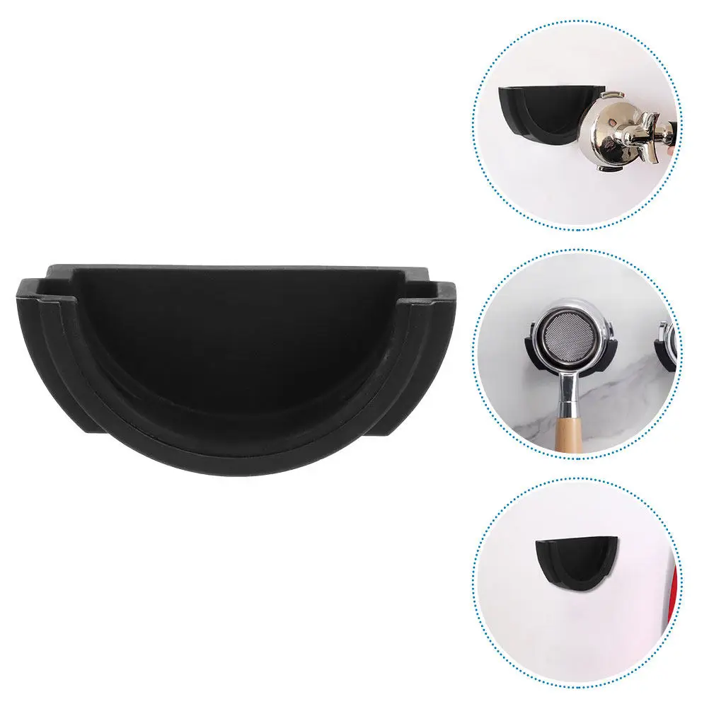 2Pcs Wall-Mounted Coffee Portafilter Holder for Espresso Machine – Silicone Space-Saving Wall Rack