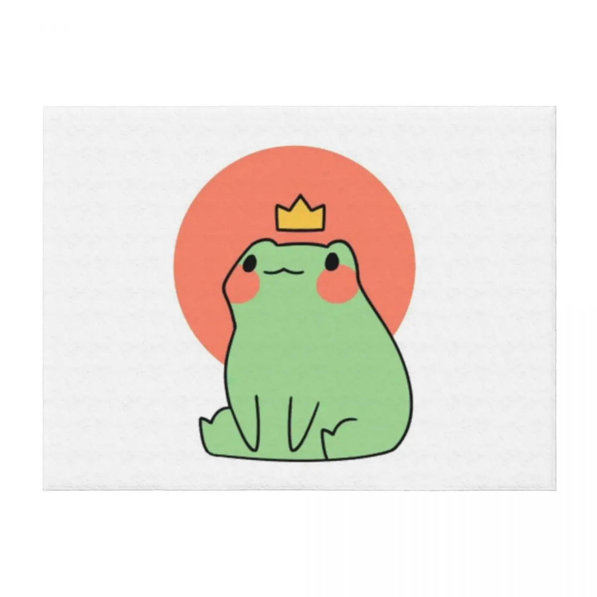 

cute frog in crown Throw Blanket Retros Baby Soft Beds warm winter Blankets