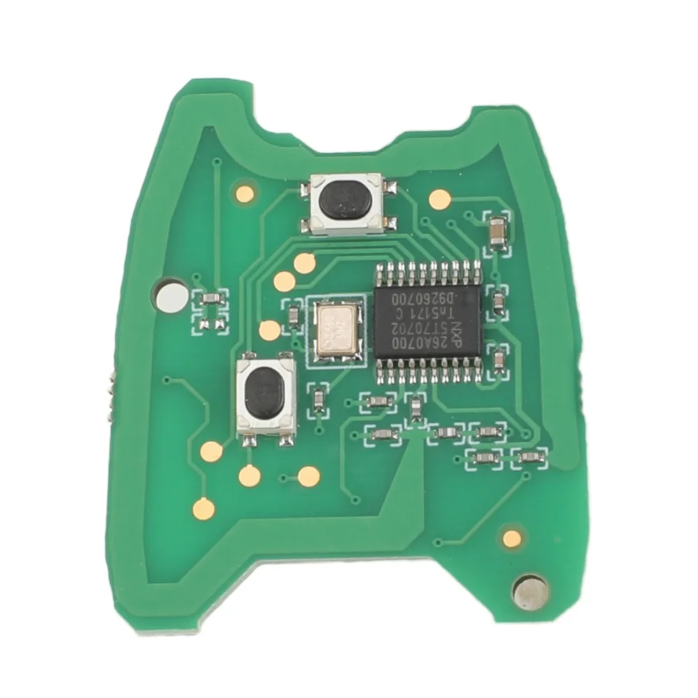Jingyuqin 2 Pulsanti CHIEDERE Chiave A Distanza Fob Per PEUGEOT 206 307 433MHZ Con PCF7961 Transponder Chip