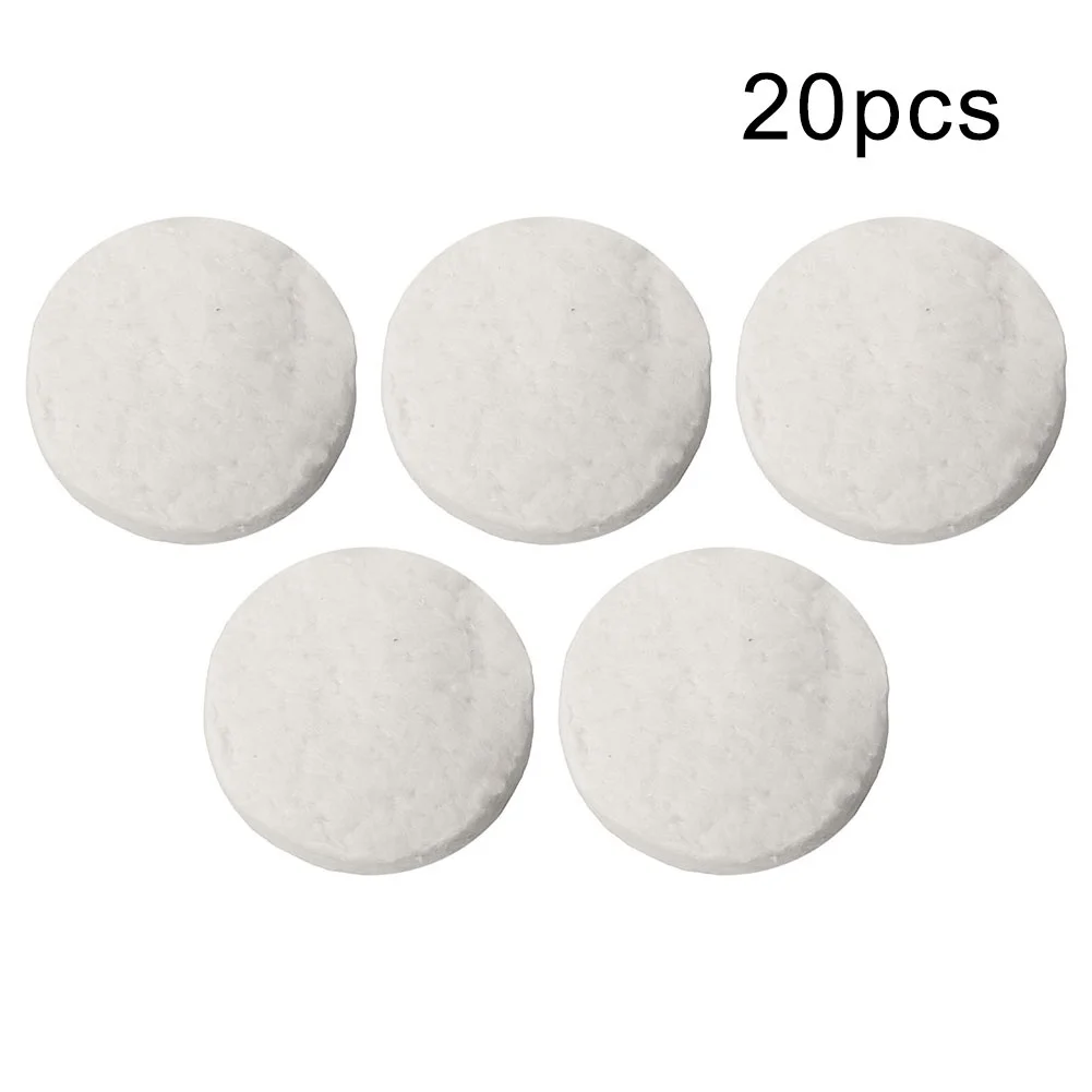 20pcs Circular Wool Wicks 6x1cm Fiber Core For Tabletop Bioethanol Fireplaces Stove Gap Filler Heating Accessories