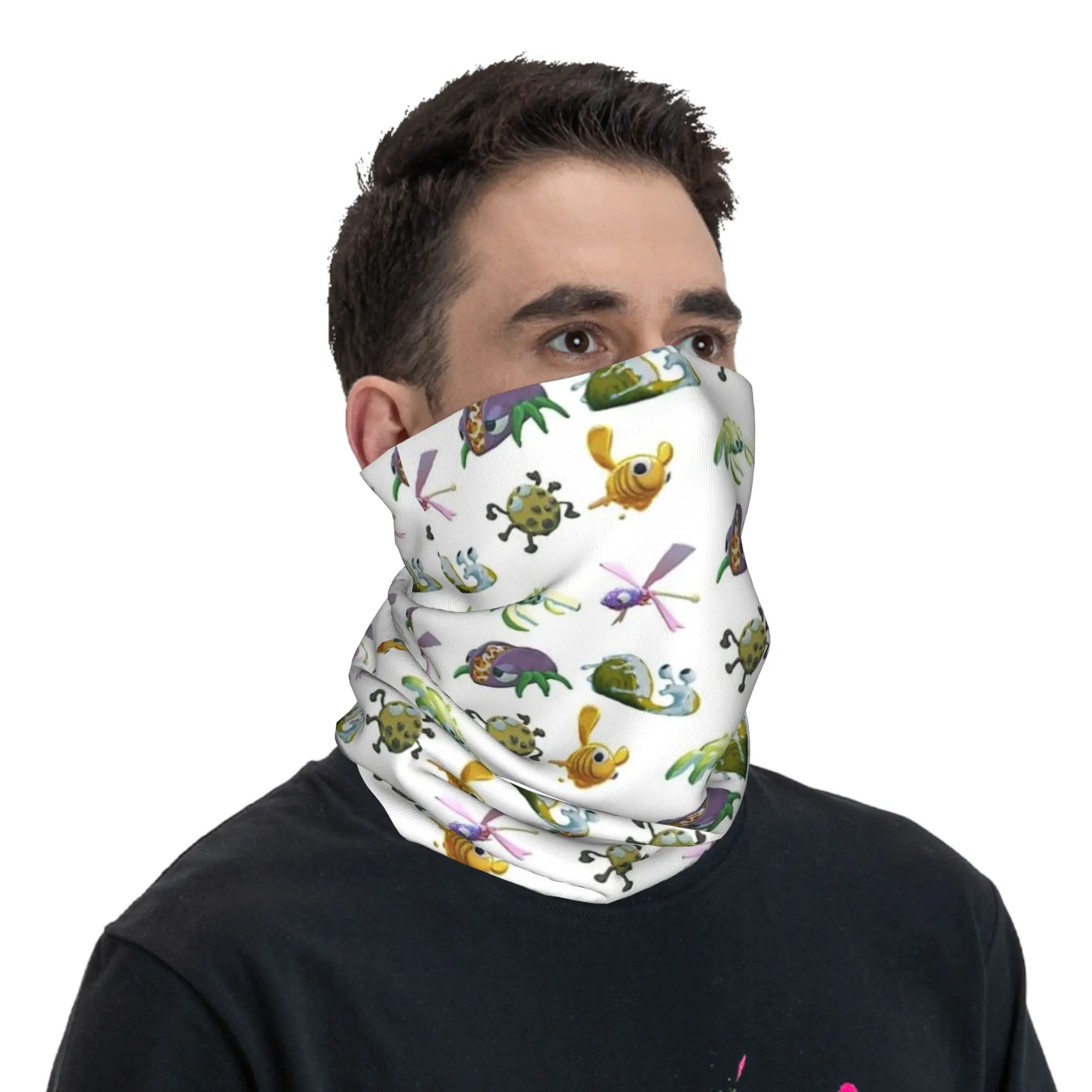 Bugsnax Sticker Pack Bandana Neck Gaiter Printed Mask Scarf Multifunction Cycling Scarf Cycling Unisex Adult All Season