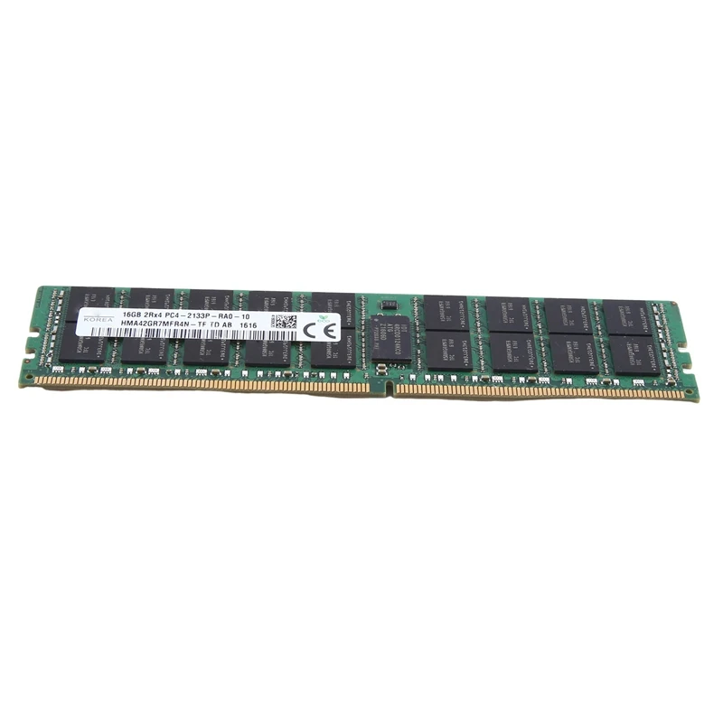 Pour SK Hynix 16 Go DDR4 Serveur RAM Mémoire 2133Mhz PC4-17000 288PIN 2Rx4 RECC Mémoire RAM 1.2V ECC REG RAM Installation Facile à Utiliser