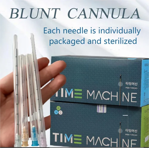 Cánula desechable de fábrica con puntas roma, 14g, 90mm, 18G, 100mm, 25G, 27G, 30G, piezas de herramientas de belleza, microcánula