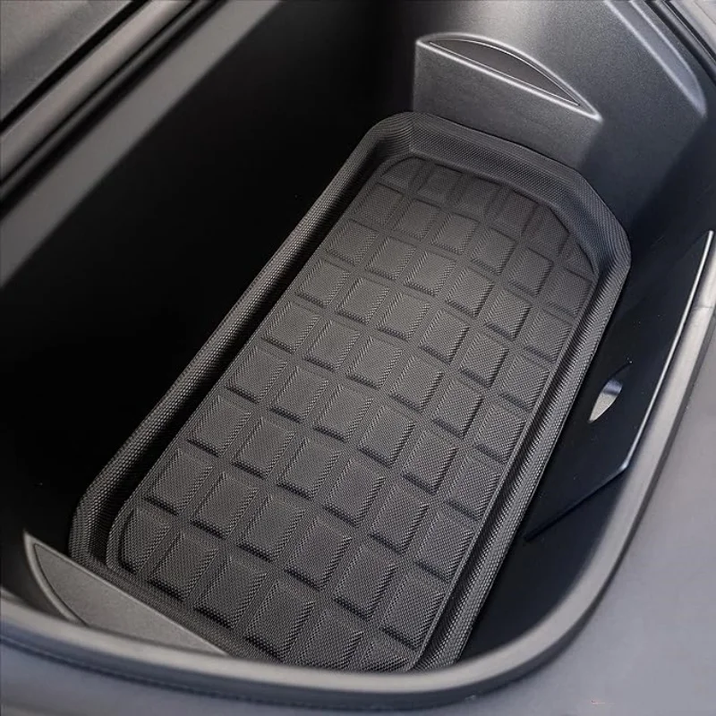 For Tesla Model Y 2021-2023 XPE Floor Mats Luggage Mat, Left Right Rudder All Weather Mats Waterproof Anti-Slip Floor Liner