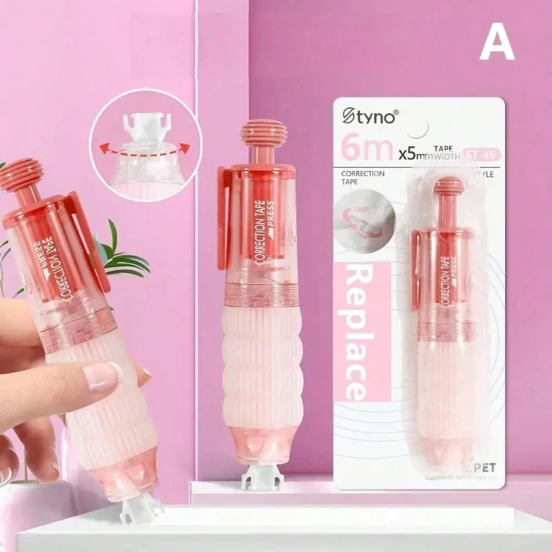 1 قطعة 360 °   قلم جل دوار عالي اللزوجة بسعة قابلة لإعادة الملء، نمط لاصق مزدوج الجوانب لطلاب العودة إلى المدرسة #6