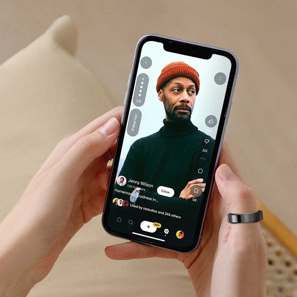 SR09 Smart Ring Hea… - image