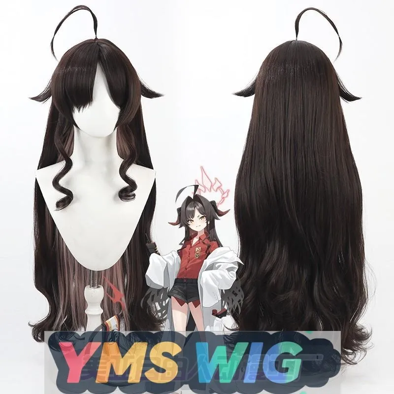 

【YMS WIG】Азурные файлы Ghost Fury Касуми Кинугава Косплей Парик Слегка вьющиеся длинные волосы