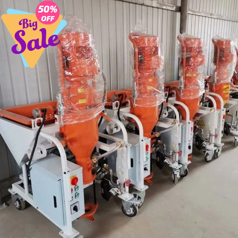 Wall Dry Powder Mortar Gypsum Plaster Spray Putty Sand Cement Spraying Machine Factory Price