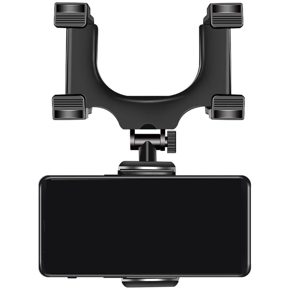 Soporte para Teléfono Móvil con GPS para Navegación en el Automóvil, Soporte para Espejo Retrovisor, Clip de Montaje, Plegable y Ajustable, Soporte para Teléfono Celular en el Automóvil