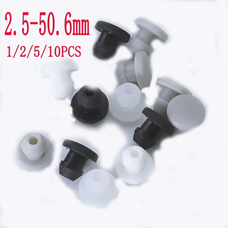 

Conical Silicone Hole Plugs Snap On Blanking End Caps T-Type Seal Stoppers Pipe Tube Dust Bungs Waterproof Seal Plugs 2.5‑50.6mm