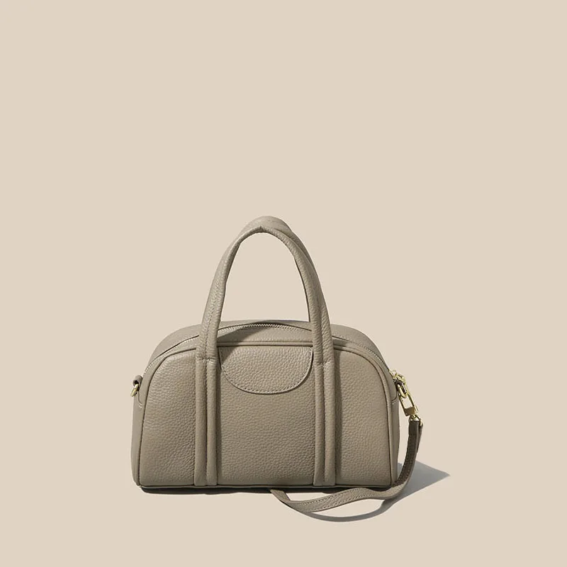 Single Shoulder Crossbody Bag Genuine Leather Women's Handbag Autumn Edition Top Layer Cowhide Fashion Large Capacity Shoulder