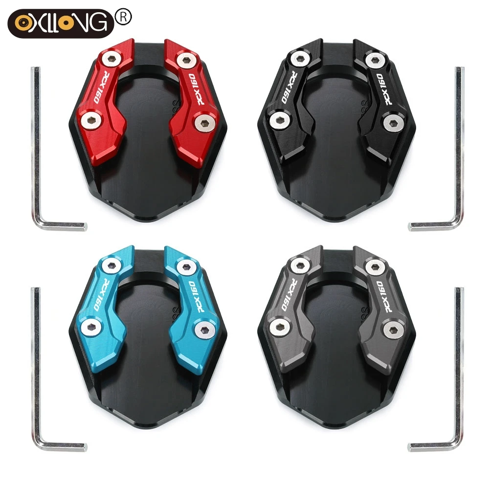 

For Honda PCX125 PCX150 PCX160 PCX 125 150 160 2021-2023 2024 2025 Motorcycle Kickstand Side Stand Enlarger Extension Plate Pad