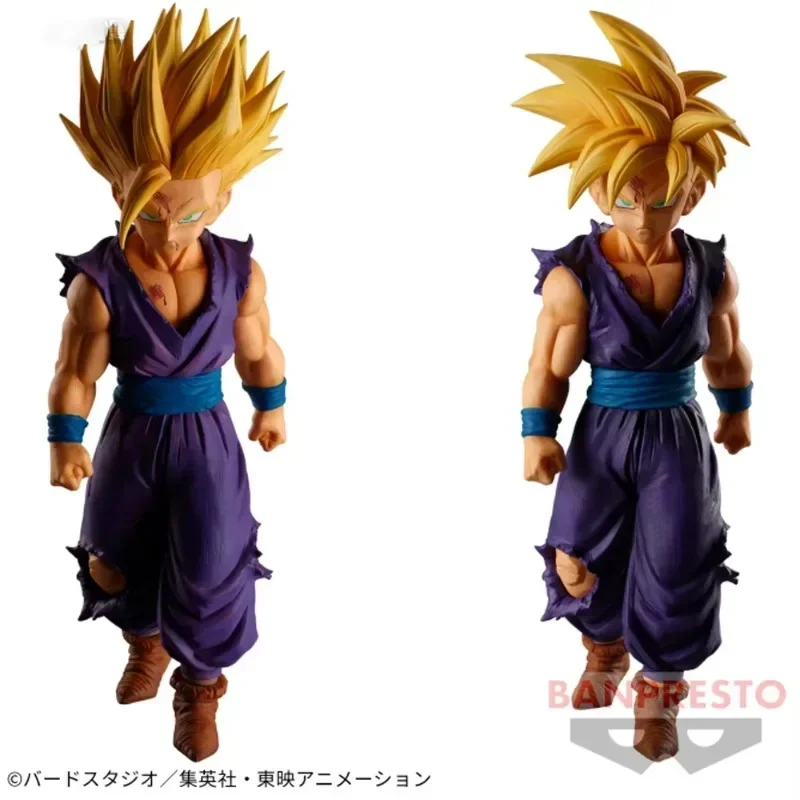 En Stock Original Bandai Dragon Ball Banpresto Solid Edge Works Son Gohan figura de Anime modelo de PVC adornos coleccionables juguetes regalos