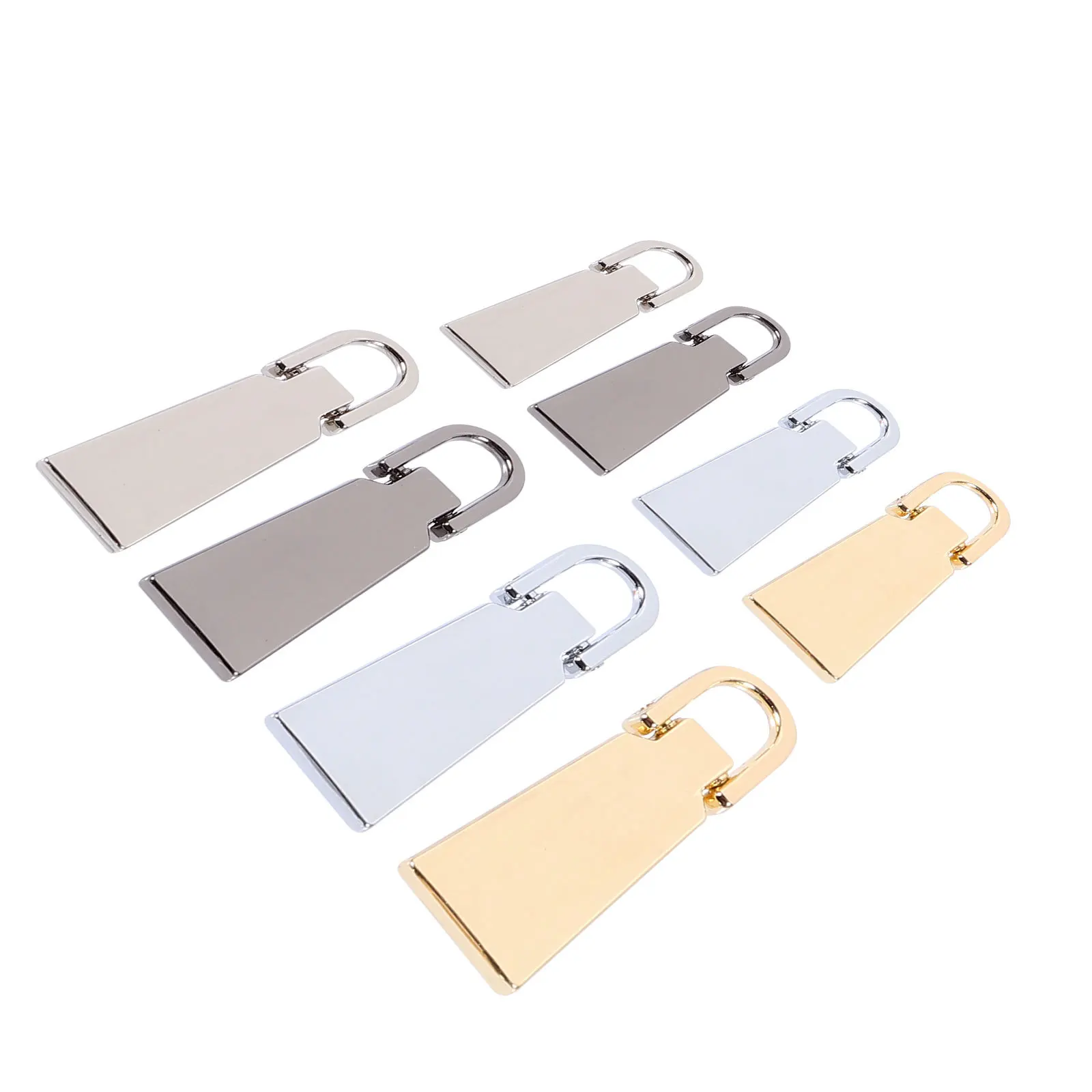 

8Pcs Zipper Fittings Metal Repair Kit Slider Replacement Tool Set for Garment Coat Backpack Luggage Jeans Purse Bag