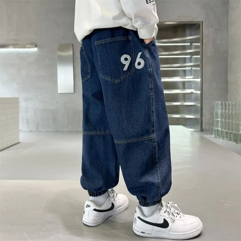 

Boys Jeans Spring Autumn 2025 New Style Casual Pants Trendy Stretch Fabric Comfort Fit Toddler Boys