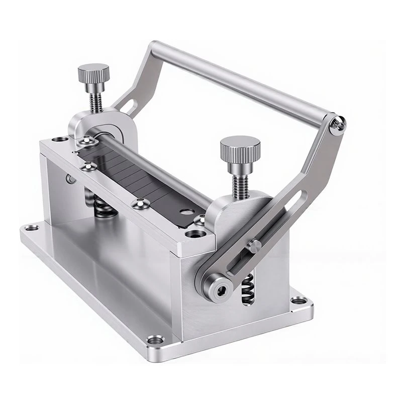 AA94-Leather Strap Cutter Machine With 80Mm Adjustable Blade, Strip Cutting Tool Featuring Scale Ruler For Belt Making