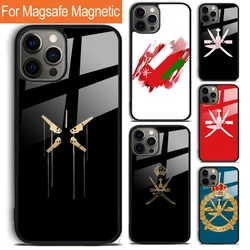 Omani Emblem Oman Flag passport Phone Case For iPhone 16 15 14 13 12 11 Pro Max Plus Magsafe Magnetic Wireless Charging Cover