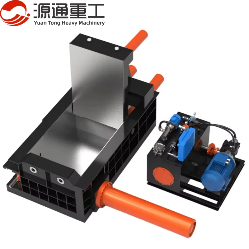 Automatic Compaction Packing Waste Iron Aluminum Steel Scrap Metal Baler Hydraulic Baling Press Machine