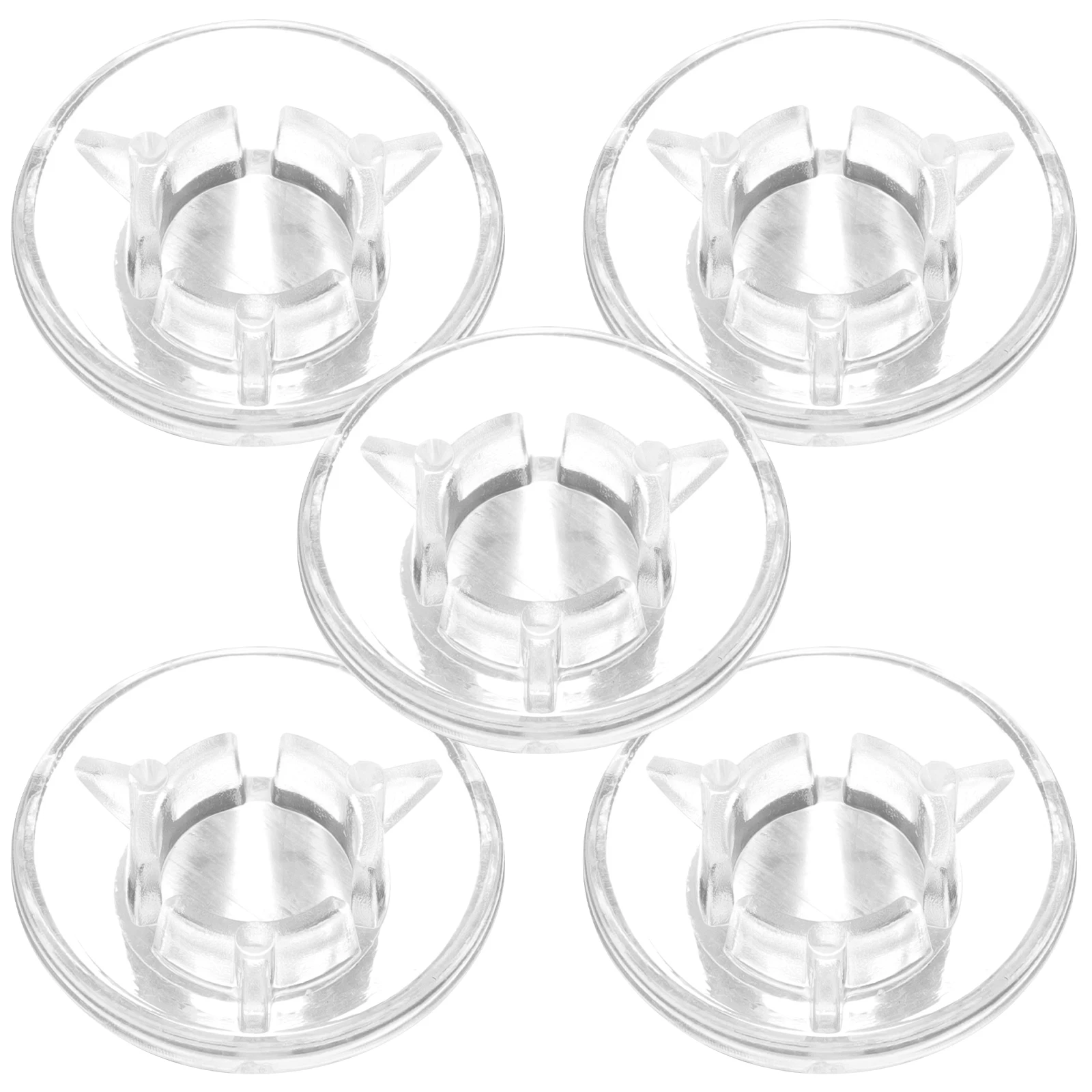 

5Pcs Mushroom Foot Nail Cap Plastic Topper Clear Guitar Effects Pedal Accessories Reusable Protective Cover For Electric Guitar