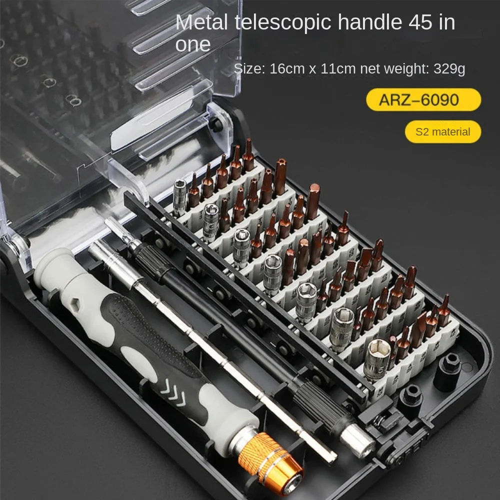 Set di cacciaviti di precisione di precisione 60 in 1 strumento di smontaggio per la riparazione dell'orologio del Computer del telefono cellulare occhiali multifunzionali