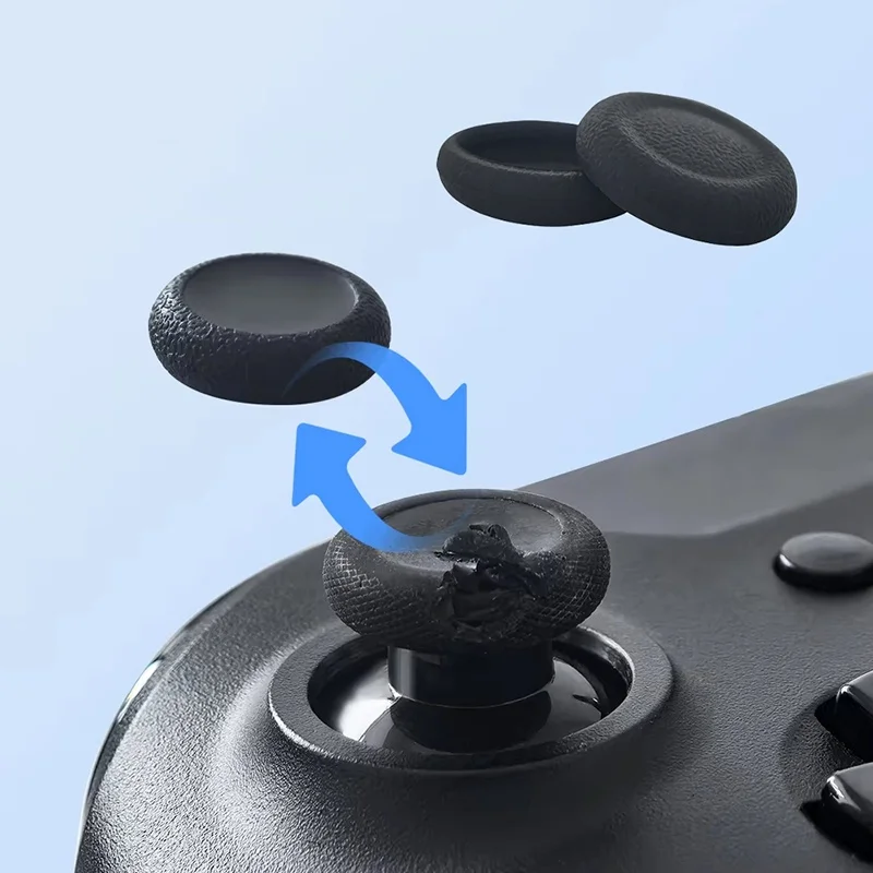 Conjunto de 2-6 Peças de Capas de Silicone Macio Antiderrapantes para Controles PS5/PS4 - Acessórios de Reposição e Reparo para Joysticks/Gamepads
