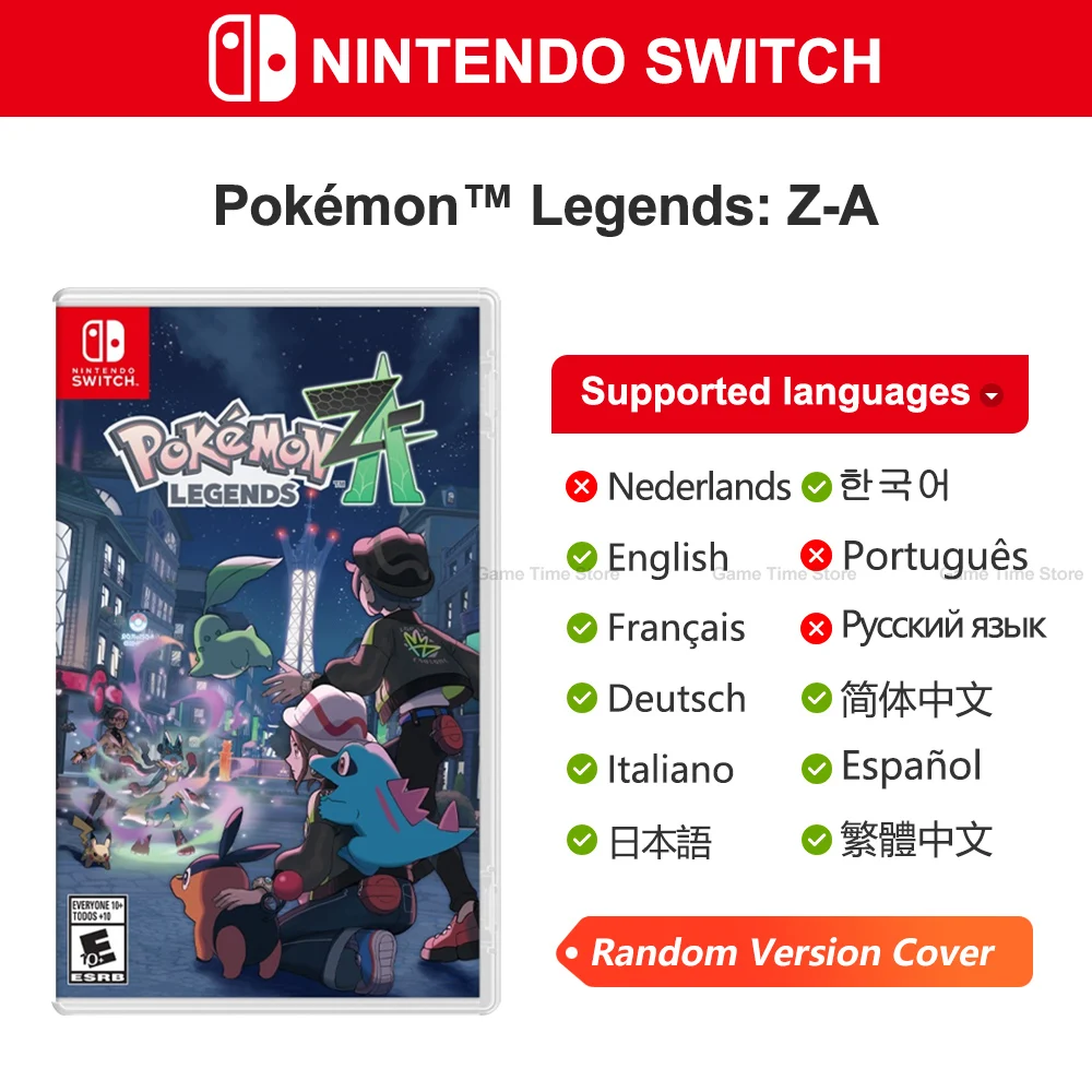 Nintendo Switch-spelaanbiedingen Pokémon Legends Z-A 100% originele fysieke gamekaart RPG Genre Pokemon-serie spel voor Switch Console