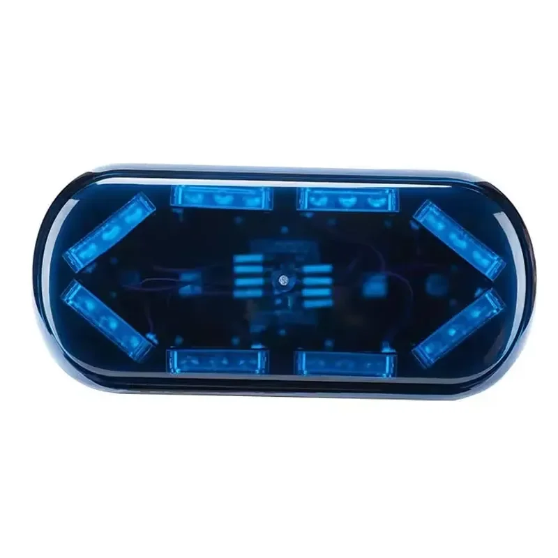 Senken Ultra Bright 3 Watt Magnet Mount 10-30V High Brightness Signal Rotating Flash Strobe Beacon LED Mini Lightbar