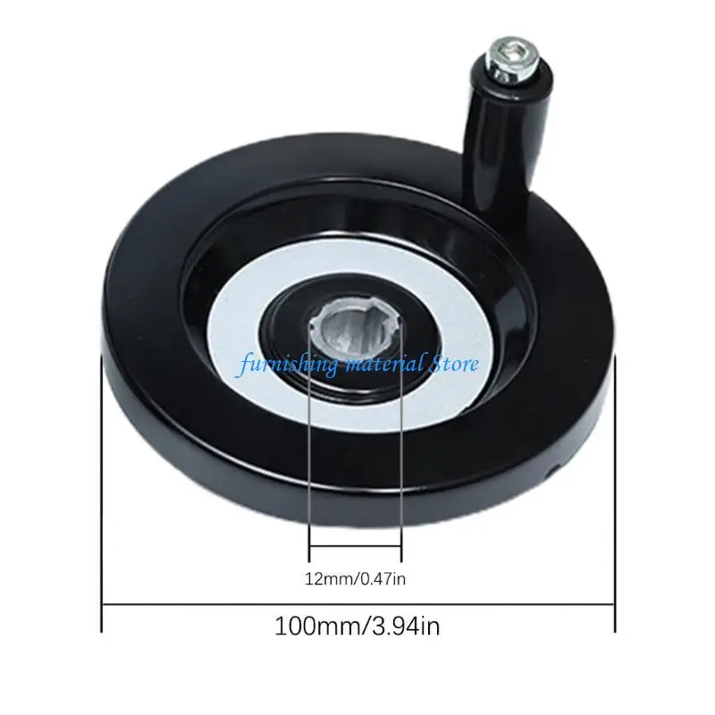 

Y5GD Back Corrugated Handwheel Lathe Machine Bakelite Handwheel Black with Revolving Handle 10x80mm 12x100mm 16x160mm