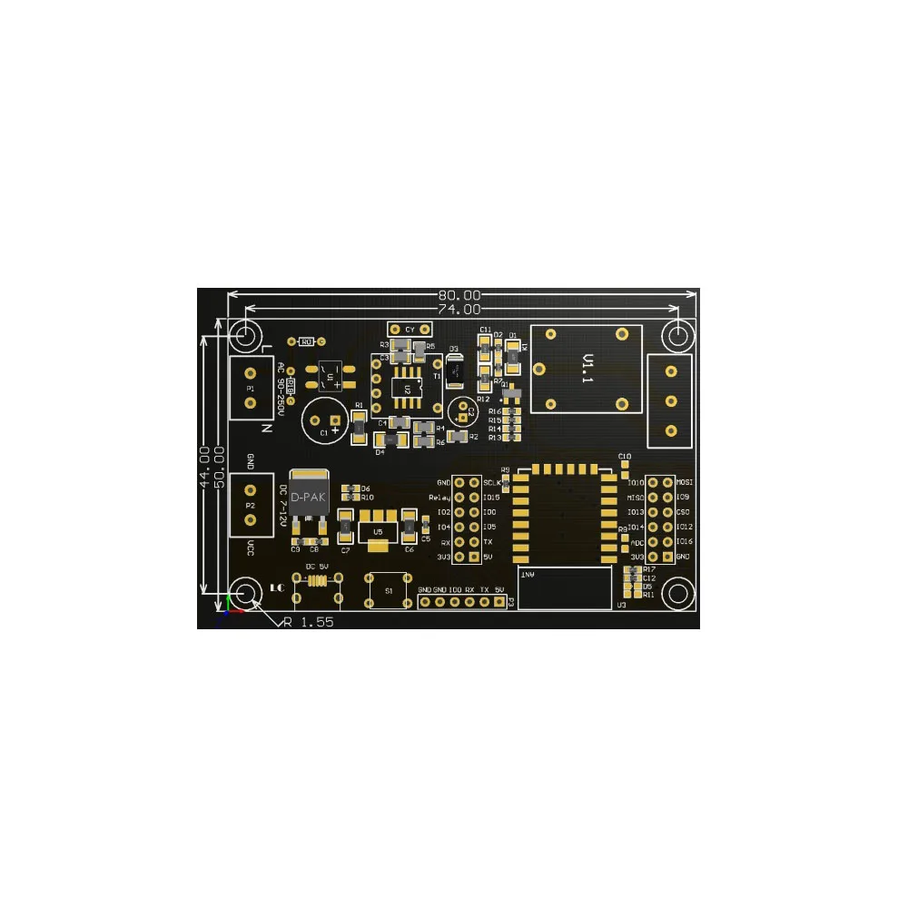 ESP8266 WIFI Wireless Relay Module Power Supply Development Board ESP-12F AC90-250V/DC7-12V/USB5V Remote Control Smart Home