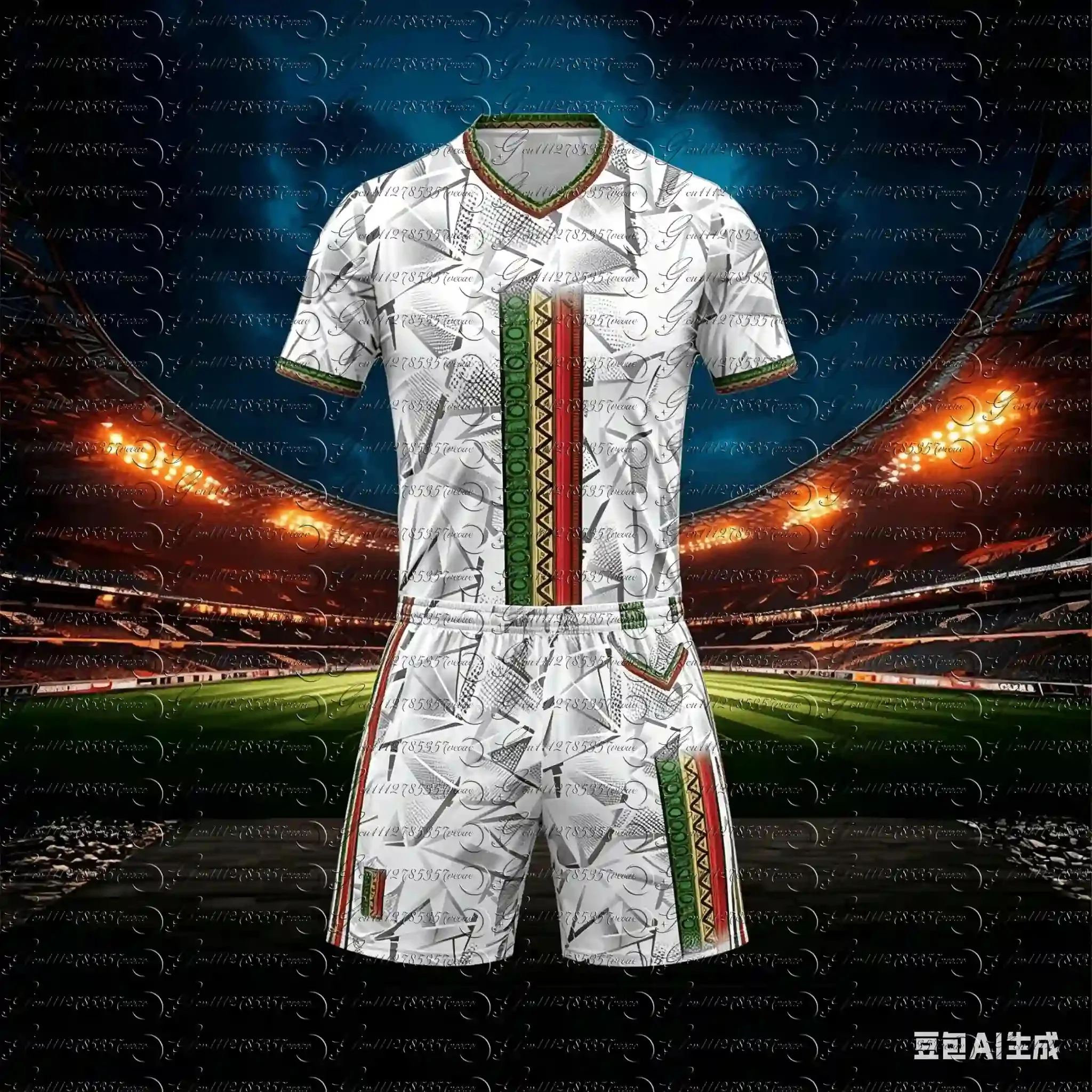 

2026 New Mali European Football Jersey 3D Printed Men's T-shirt Extra Large Street Fashion Sports and Running T-shirt Set