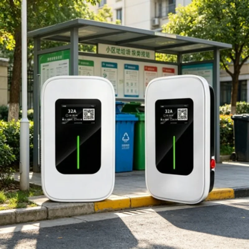 Commercial Double Gun CCS2 Electric Car Charger 20kW 40kW Charging Station OCPP DC Charging Pile Hot Sale