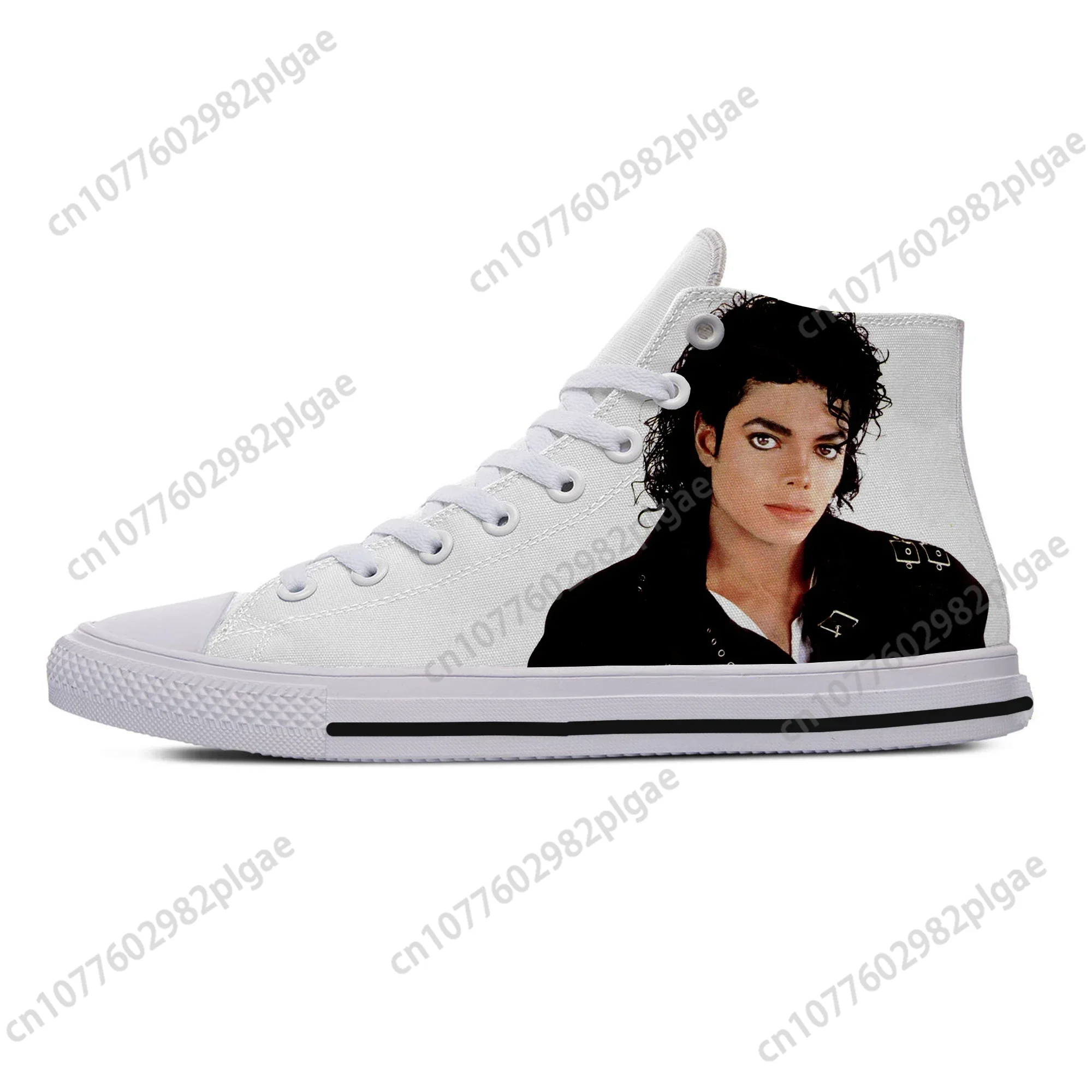 Zapatillas de deporte ligeras para hombre y mujer, zapatos de lona a la moda, estilo Hip Hop, King of Pop, Michael Jackson