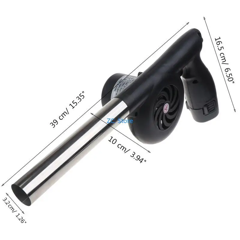 KXRC شواء مروحة كهربائية منفاخ كاتب للفحم 5000R بطارية مزدوجة قابلة للشحن #6