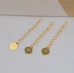 목걸이 및 팔찌용 18k 골드 익스텐신 체인 길이 2-2.8cm의 옐로우 골드 체인