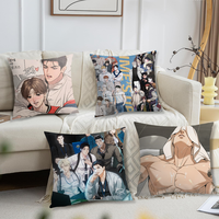 Comic L-Lezhin-Jinx Cool Pillow Case Sofa Living Room Headboard Bedroom Backrest Cushion Square Cushion Nap Time