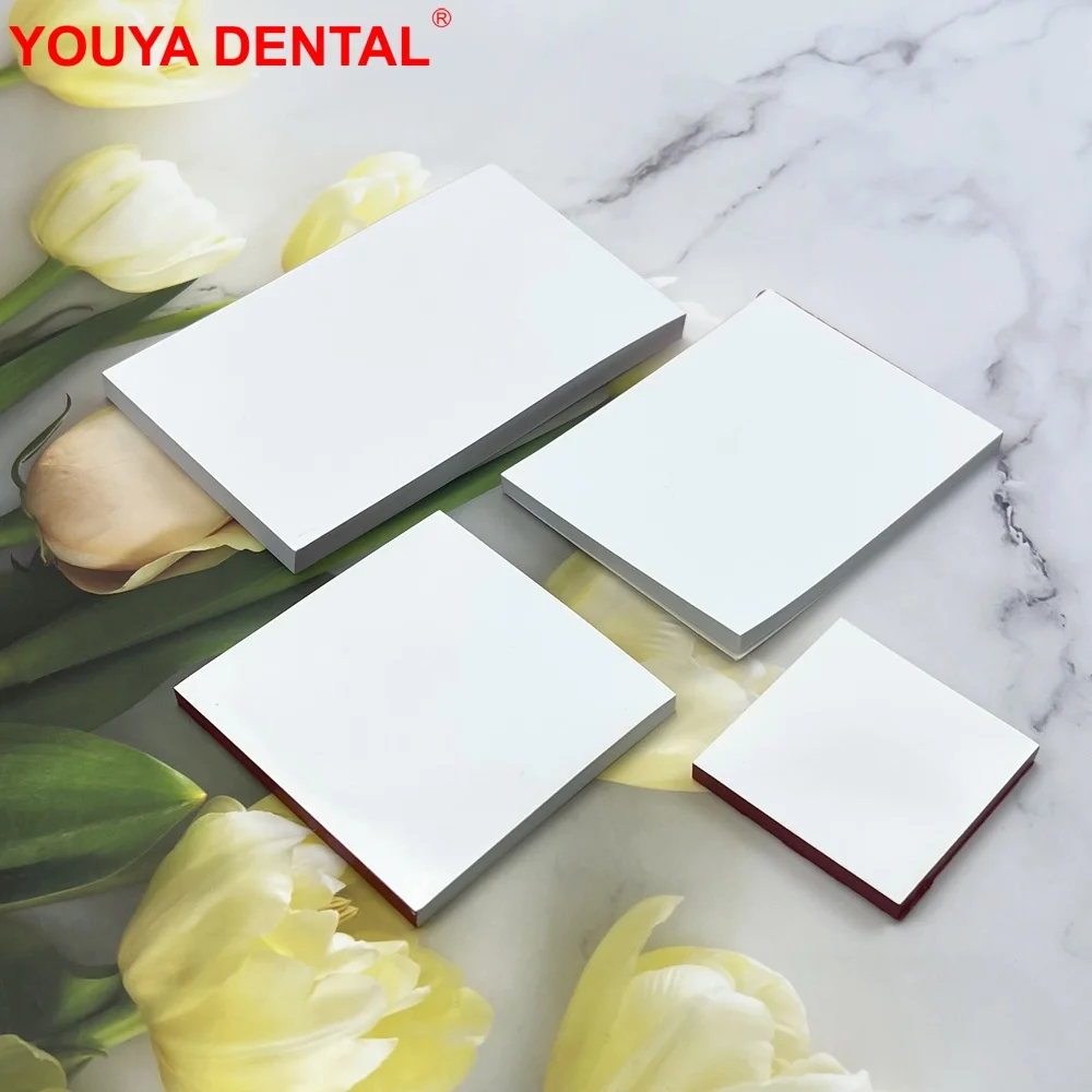 S/M/L/Xl 50pcs Disposable Mixing Dental Paper Thickening White Dental Mixing Pad Cement Powder Mixed Pad Dentistry Tool Material