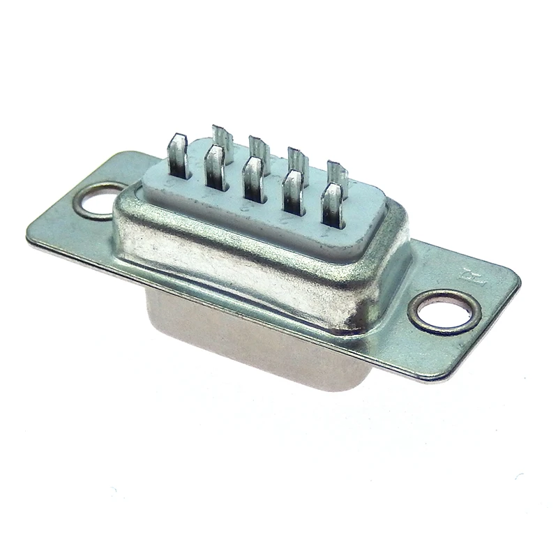 10pcs DB9 male/female head Wire  type RS232 serial port COM 9 pin 9 core Wire Solder Serial Port Plug Connectors