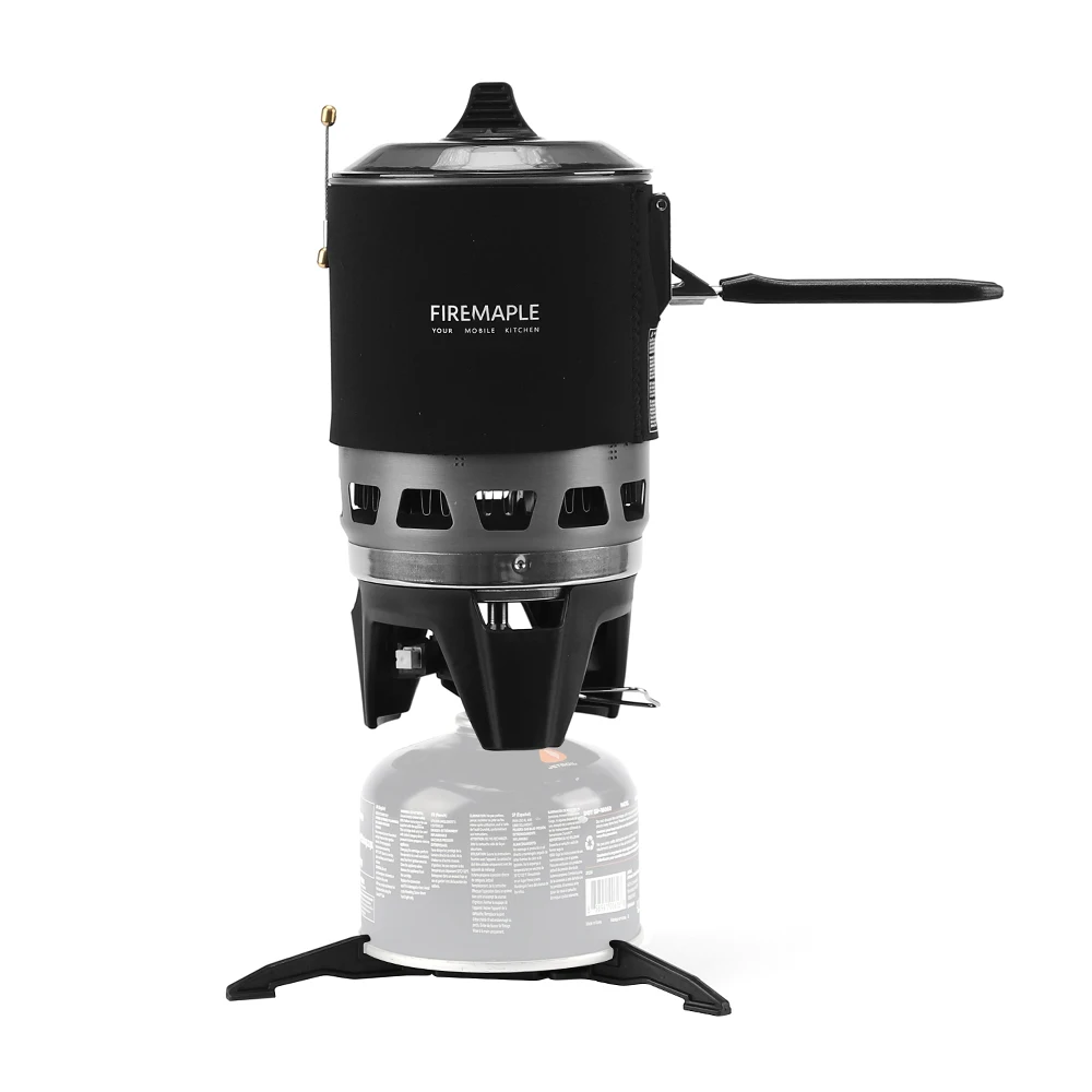 Vuur Esdoorn FMS-X3 Kooksysteem Kamperen Outdoor Gasbranders Solo Backpacking Winddicht Gasfornuis 2200W 0.8l Met Piëzo-Ontsteking