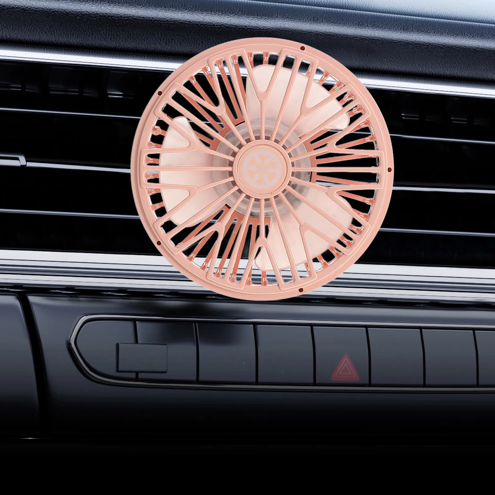 

Portable Car Fans USB Vent Fan Creative Design Low Noise Compact Adjustable Speed Vehicle Decorations Semi Truck