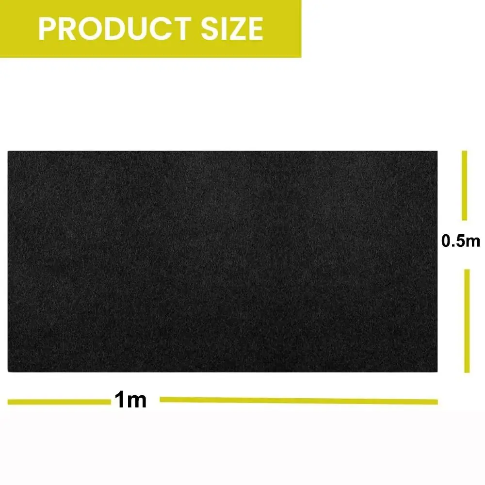 Mata samochodowa do wnętrza, czarno-szara, na głośniki, długość 1/2M, szerokość 0.5M, filcowa tkanina na subwoofer, wyściółka bagażnika, siatka na głośniki. — zdjęcie produktu 6