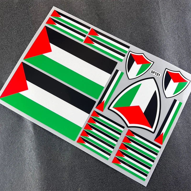 National Flag Sticker Waterproof Reflective Car Universal Decal for Palestine