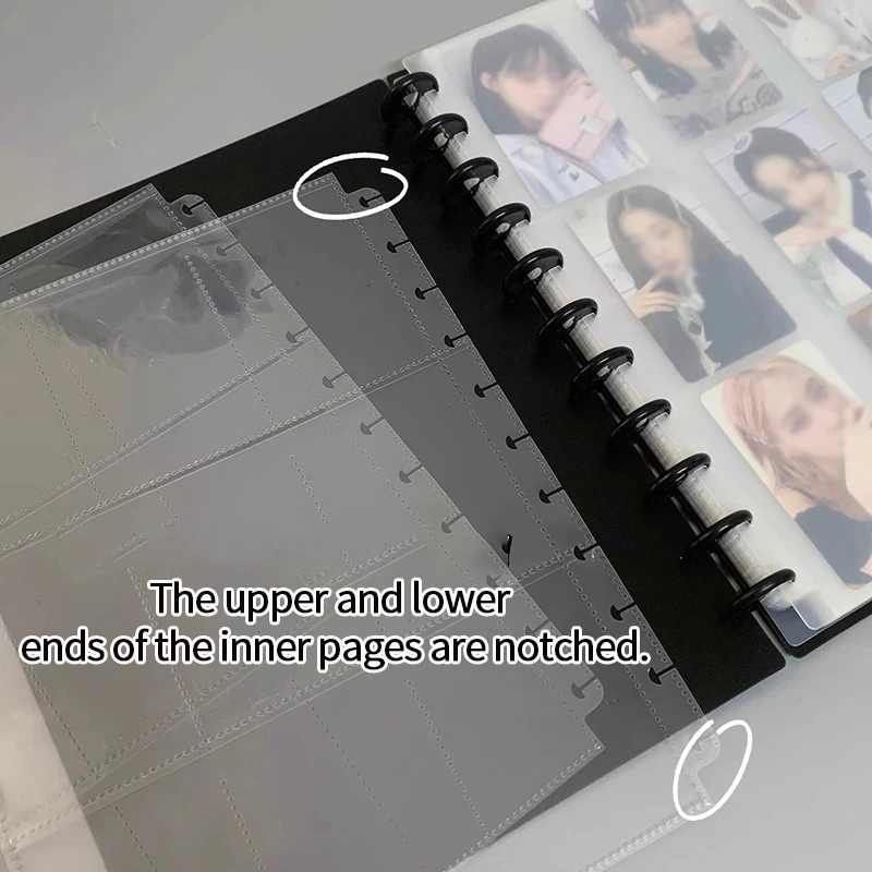 9 Grids Photo Binder Kpop Large Capacity Photocard Holder Picture Collect Book Card Photo Sleeves Inner Page Binder