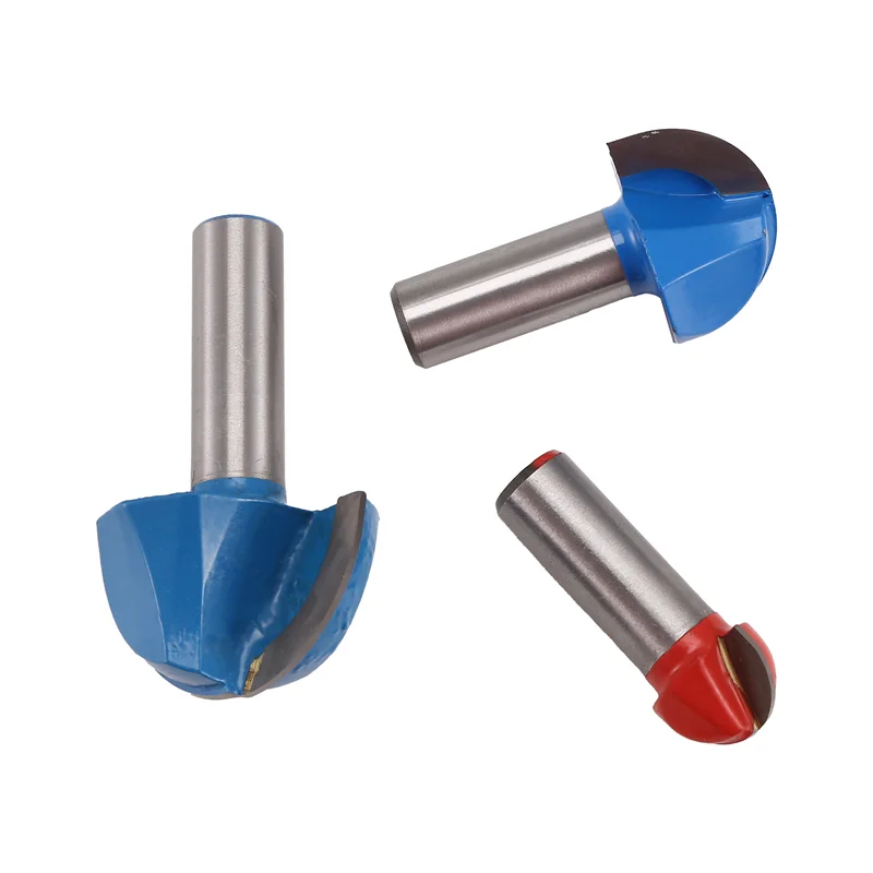 

3Pcs Router Bits , 1/2Inch Shank Core Box Router Bit Set,Diameter 3/4Inch, 1-1/4Inch, 1-5/8Inch Round Nose Bit Set-A79G